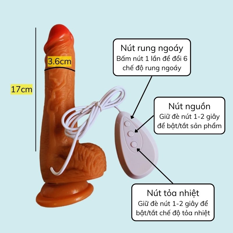 Cu giả gân guốc rung ngoáy tỏa nhiệt Muscle Warrior cu gia gan guoc rung ngoay toa nhiet Muscle Warrior