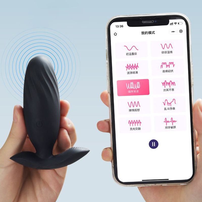 Phích cắm hậu môn điều khiển qua app Roselex Humid